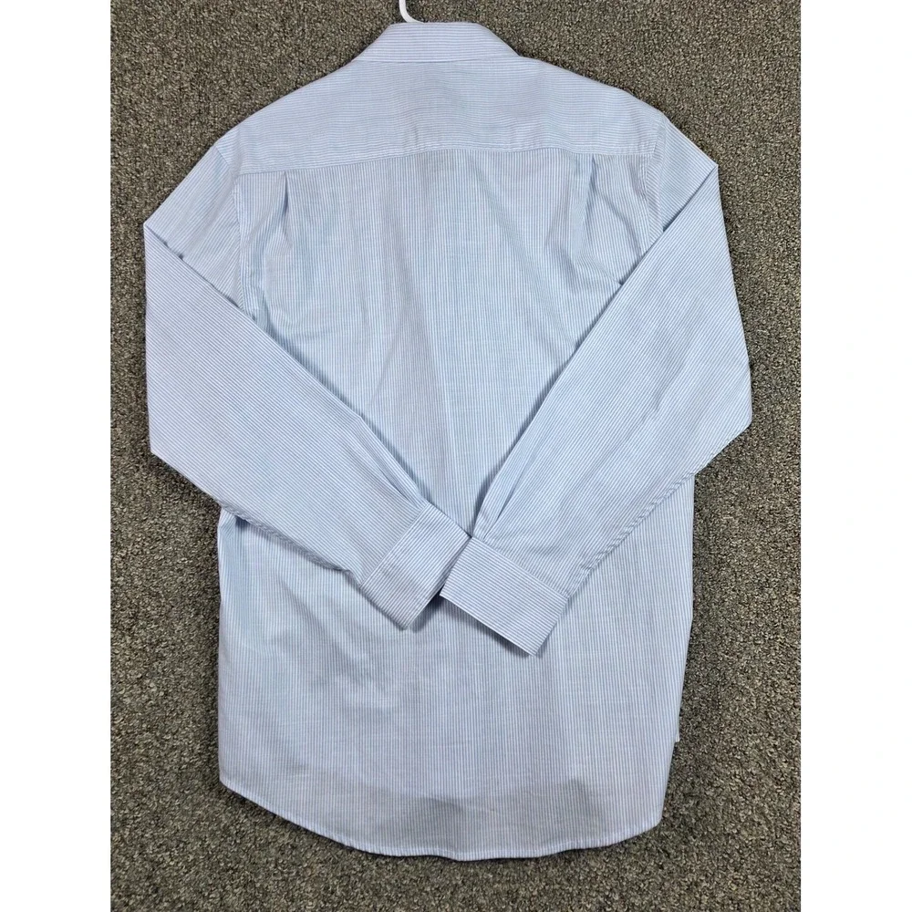 John Henry Camping Button Down Shirt Mens 2XL‎ Blue Striped Hiking Work Wear